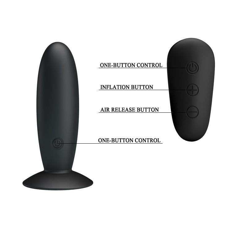 vibratore anale remote control raven nero mr play