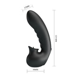 vibratore doppia stimolazione hobgoblin nero pretty love 