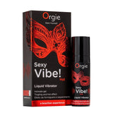 vibratore liquido sexy vibe hot 15ml orgie