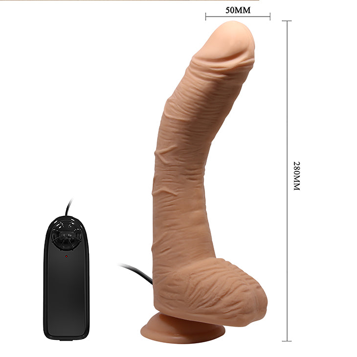 dildo xxl beautiful vibrant sickle rosa flesh baile