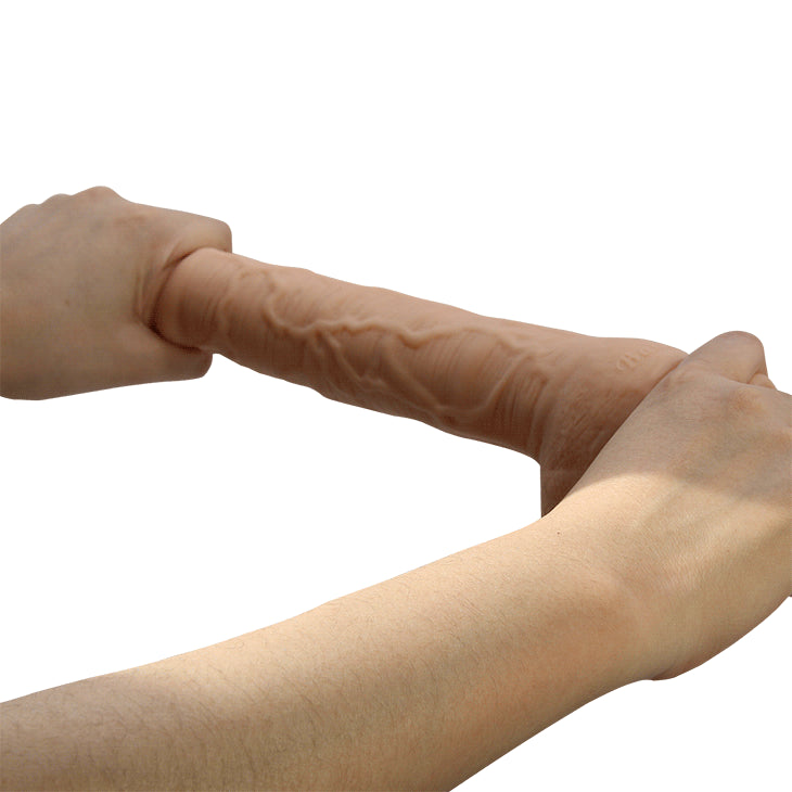 dildo xxl beautiful  vibrant stright rosa flesh baile