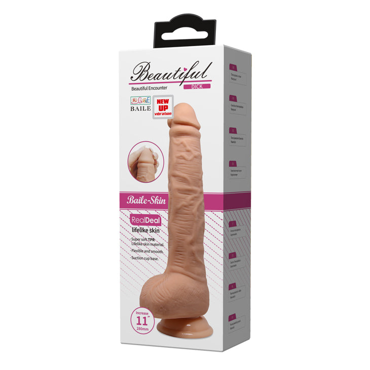 dildo xxl beautiful  vibrant stright rosa flesh baile