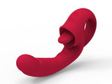 vibratore doppia stimolazione licking rosso