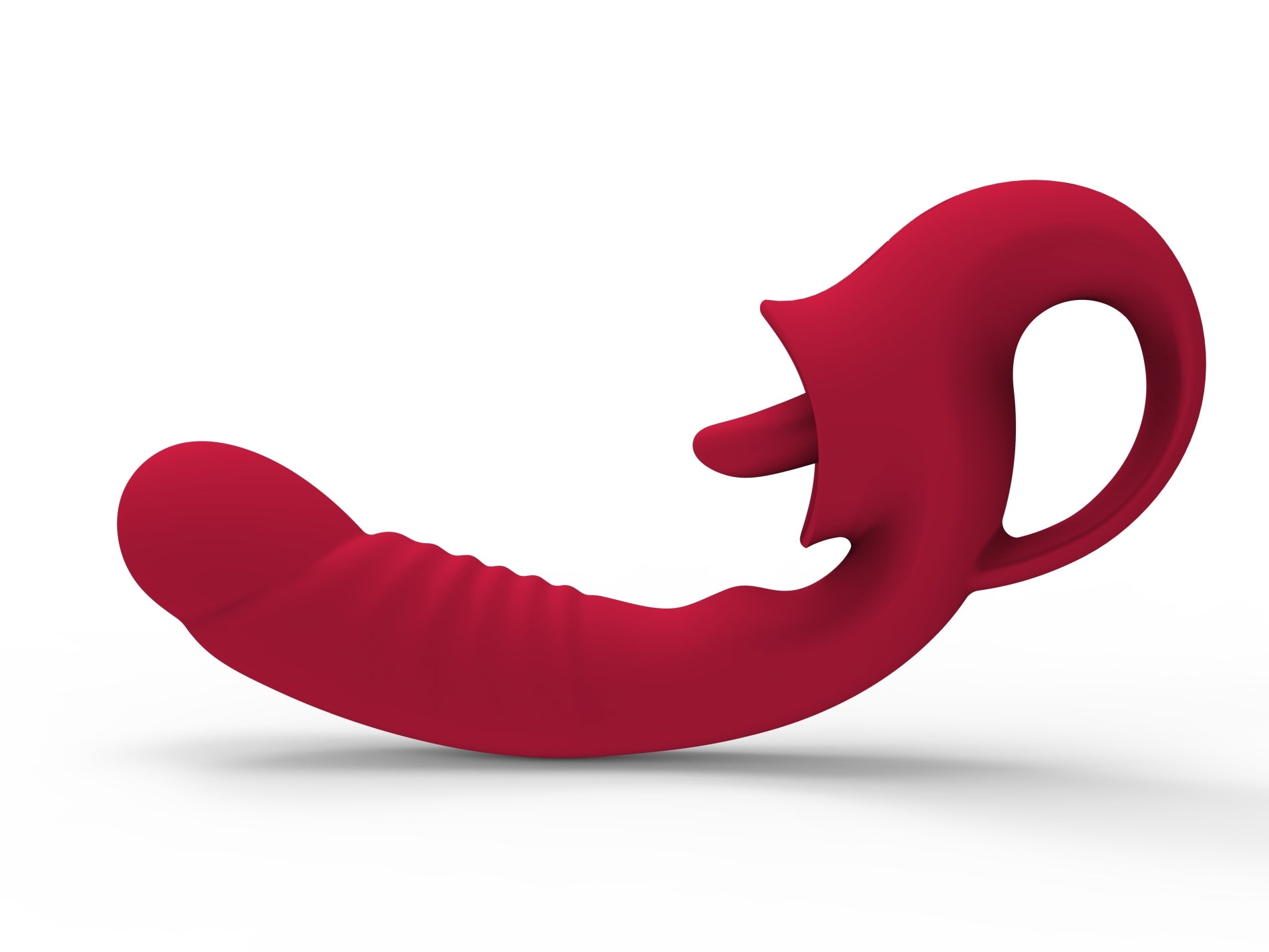 vibratore doppia stimolazione licking rosso