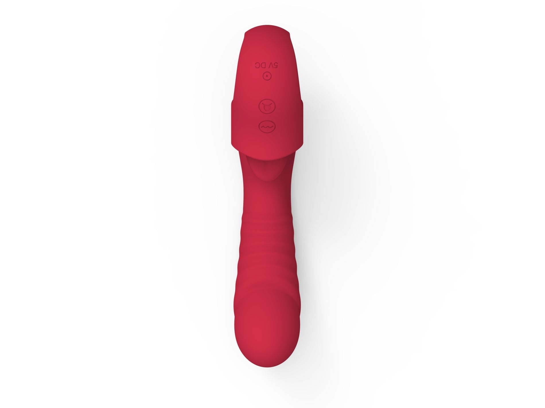 vibratore doppia stimolazione licking rosso